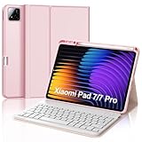 Clavier Magnétique Détachable: Le clavier pour Xiaomi Pad Pro est magnétiquement détachable et peut être fixé à l'étui de protection de manière magnétique. Le clavier peut être facilement retiré lorsqu'il n'est pas utilisé. Il est conçu super fin et avec un matériau ABS haut de gamme, plus léger et plus pratique à transporter.