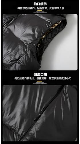 Men Vest Parkas Warm Sleeveless Vest Versatile Stand Up Collar Sweetheart Tank Top3