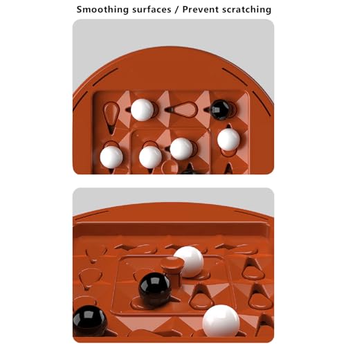 Alomejor Logik-Schachspiel mit rotierendem Brett, Strategie-Brettspiel f¨¹r Kinder ab 8 Jahren, Interaktives Lernspiel zur F?rderung der Bildungsentwicklung