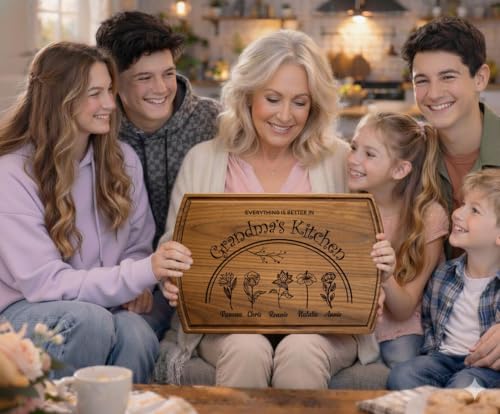 Tabla de cortar rectangular de madera personalizada miniatura 2