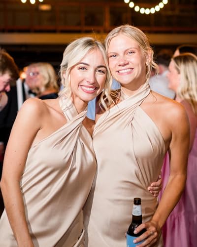 Halter Bridesmaid Dresses for Wedding Guest Dress Satin Mermaid Formal Evening Dress Long 20253