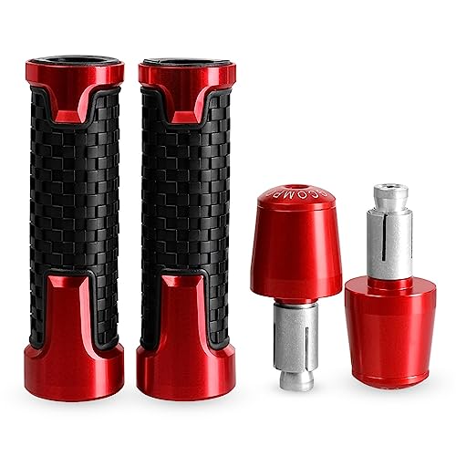Accesorios Manillar de Motocicleta Ducati DIAVEL 1200 Tapón Antideslizante Empuñaduras Plata 6
