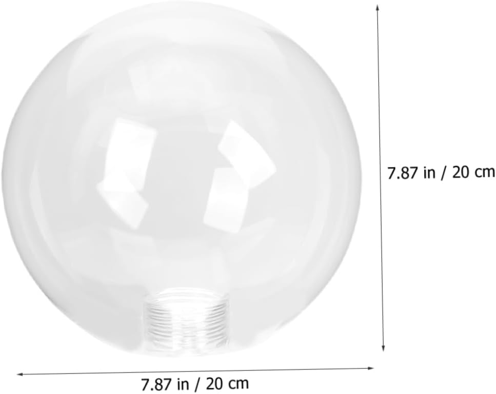 Gadpiparty G9 Glass Globe Lamp Shade Round Glass Light Cover for Ceiling Fixtures Replacement Lampshade Elegant Light Shade for Home Decor