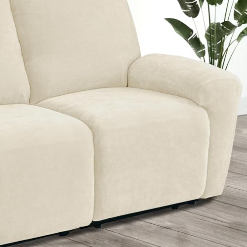 Funda de sillón reclinable 2 plazas con protector de muebles lavable 6