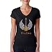 Women's V-neck T-shirt - Lyrics To Freebird - Black - Medium
