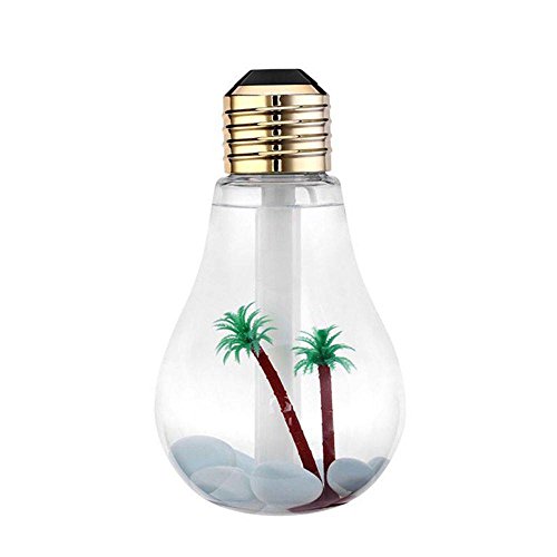 Umidificador Difusor Formato Lampada Usb Ambientes Abafados