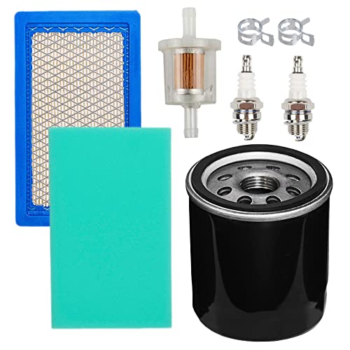 HIFROM Air Filter Cleaner Oil Filter Spark Plug Claim Tune Up Kit Compatible with Kawasaki FH381V FH430V 11013-7017 11013-7034 MIU10998 Gravely 21538000 49065-2057