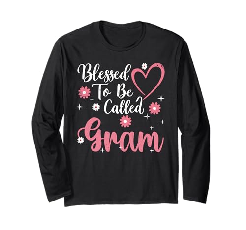 Blessed To Be Called Gram Flower Heart Cute Mother's Day ����T�V���c