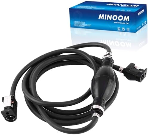 Black Fuel Line Bulb Pactrade Marine 3/8" Jumbo Primer Bulbs & Hose - 2-Pack Black Rubber For Outboard Fuel Outboard Fuel Line Primer Bulb - Foto 2