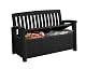 Gartenbank mit Stauraum Keter Patio Bench Sitztruhe, 277 Liter