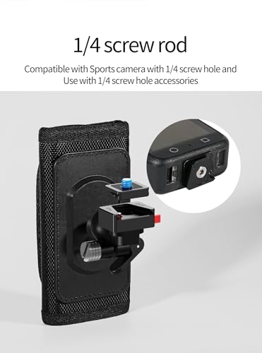 Support de caméra d'action pour randonnée et vtt fixation sac à dos réglable E10