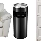 Recogida de Cenizas Separable: Este cubo de basura exterior incluye un de recogida de cenizas separable, permitiendo a los usuarios retirar y limpiar la bandeja de cenizas sin esfuerzo, haciéndolo ideal para patios o eventos en jardín con fogatas. La facilidad de extracción y limpieza asegura un mantenimiento reducido y una gestión de residuos optimizada en reuniones al aire libre con alta generación de cenizas.