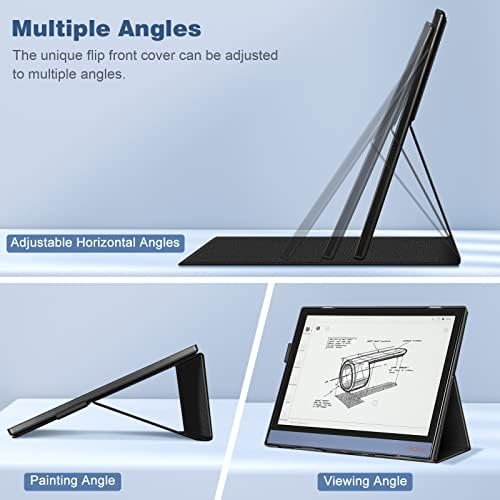 Fintie Folding Case Compatible with BOOX Note Air 2 (2021) & BOOX Note Air 2 Plus (2022) Tablet 10.3 inch - [Flex Stand] Multi-Angle Foldable Stand Cover with Auto Sleep/Wake, Black