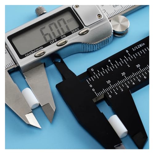Calibrador Vernier Plástico 150mm Alta Precisión 3 uds miniatura 7
