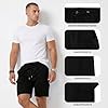 GDOKKNY Men’s Lightweight Cargo Shorts Elastic Waist Multi Pockets Durable Casual Work Outdoor Hiking Short (UK, Alpha, XXL, Regular, Regular, Black) #2