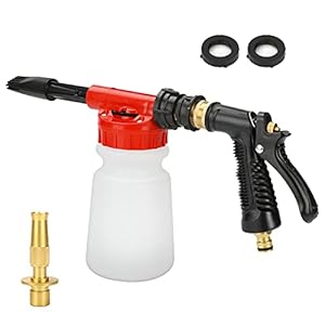 Auto Reiniging Schuimpistool Wikay Professioneel schuim waspistool autowas lans fles instelbare schuim blaster lage druk sneeuw schuim schuim voor auto motorfiets tuin reiniging 1L