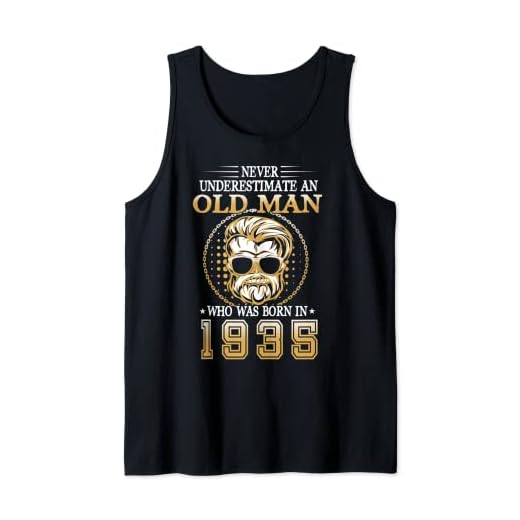 Anciano que nació en 1935 87 años 87 cumpleaños Camiseta sin Mangas