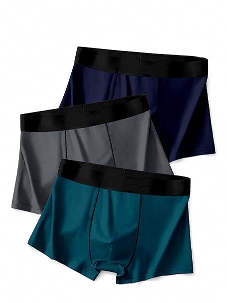 Nexyoua Enterprises Men’s Boxer Briefs Pack of 3 | Soft Stretch Breathable Underwear for Men | Moisture-Wicking Comfortable Trunks (in, Alpha, 2XL, Regular, Blue Gray RAMA)-image-5