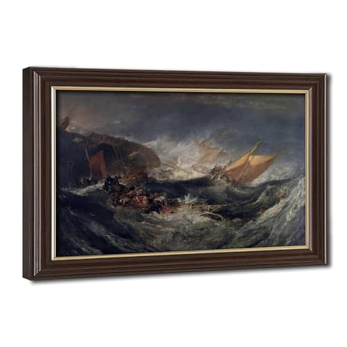 Impression sur toile Turner de qualité supérieure avec cadre à suspendre pour salon