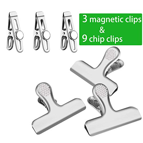 Heavy Duty Chip Bag Clips LEYOSOV Chip Clips 9 Pack, with 3 Pack