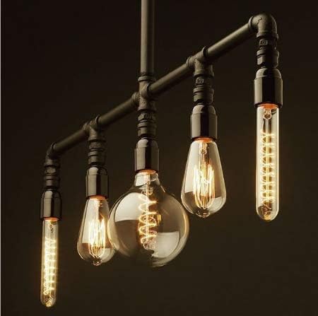KLED LED Vintage Edison Tubular Bulb, Dimmable, T20 3W (30W Equivalent), LED Filament Bulb, 250 Lumen, 2200K (Warm White), Candelabra Base E12, CRI 85+, 110-120v, UL-Listed (Pack of 3)
