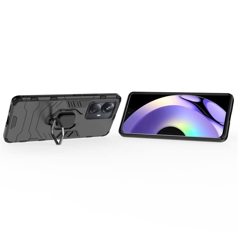 Image of SPAZY CASE Realme C55 / Realme narzo N55 Back Cover | Dual Layer Armor Defender Full Body Protective + PC Hybrid Kickstand Back Case for Realme C55 / Realme narzo N55