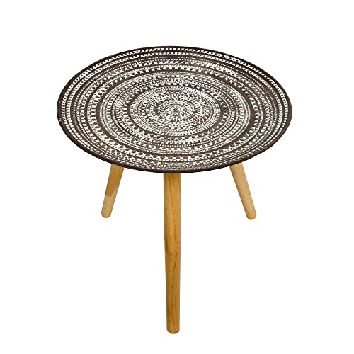 Famobay FAMOBAYTABLE-4 Round Side Wooden Table cover