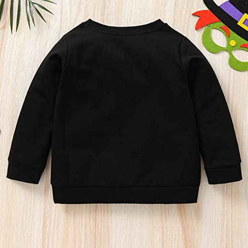 Kid Halloween Sweatshirt Baby Boy Girl Funny Ghos𝐭 Graphic Pullover Crewneck Long Sleeve Shirt Fall3