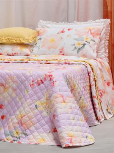 Colcha de matrimonio de algodón reversible Grazia para noches sin sudor 6