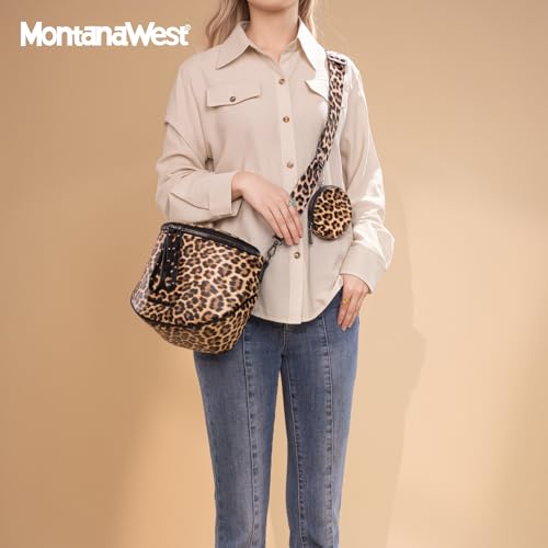 Image of Montana West Crossbody Bag for Women, Large Bum Bag Purse Soft Vegan Leather Travel Fanny Pack with Coin Purse