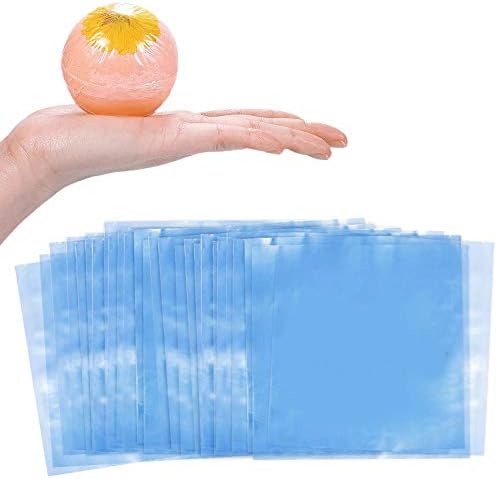 Kuqqi 400 pcs 6 x 6 inch Shrink Wrap Bags, Bonus Mini Heat Sealer, Bags for Handmade Soaps, Bath Bombs and DIY Crafts