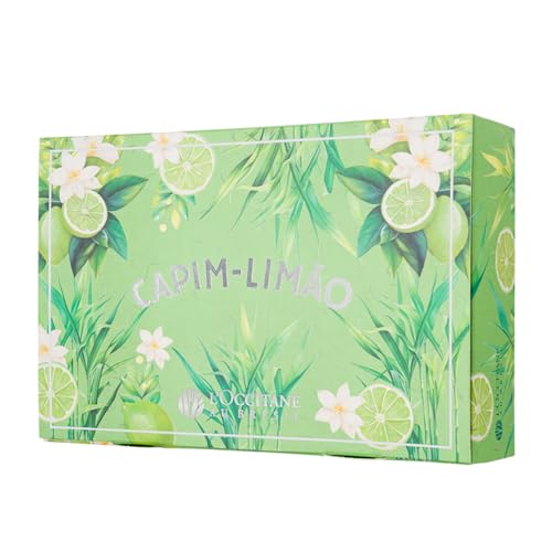 Kit Sabonete Perfumado Capim-Limão Embalagem Presente 2x100g