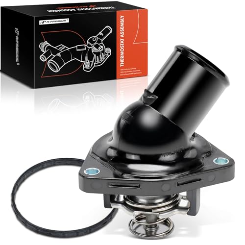 A-Premium Engine Coolant Thermostat Housing Assembly Compatible with Toyota Tundra 2007-2021, Sequoia 2010-2022, Land Cruiser & Lexus GS F, GS460, IS F, IS500, LC500, LS460, LS600h, LX570, RC F