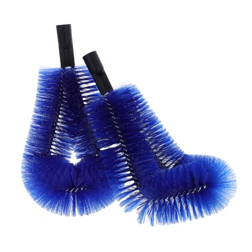 SEWOART Cabezales De Cepillo Limpiador De Canalones 24mm, Resistente a Desgaste Nylon y Acero Inoxidable, Para Limpieza De Hojas En Canalones, Pack 2 Unidades, Uso Doméstico y Profesional