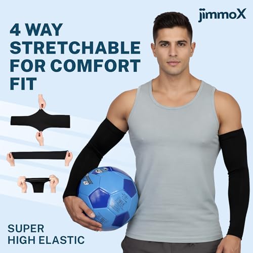 Image of Arm Sleeves for Men & Women, Sun Protection & UV Compression Hand Sleeves for Cycling, Running, Outdoor Sports & Activities, Hand Cover for Bike Riding