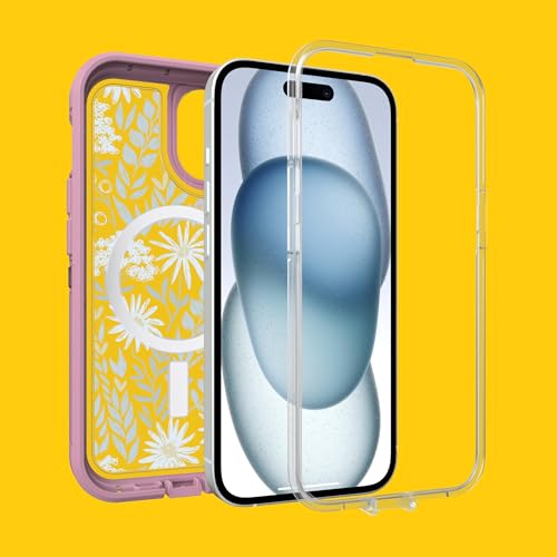 OtterBox iPhone 15, iPhone 14, and iPhone 13 Defender Series XT Case with MagSafe, Screenless, Rugged, Lanyard Attachment - Non-Retail Packaging - Orchid Advice by Otterbox - Image 6