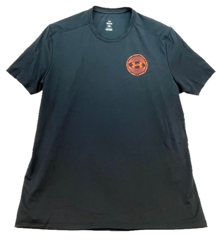 Under Armour Men's 1373479 Loose Black Short Sleeve Shirt. (L)