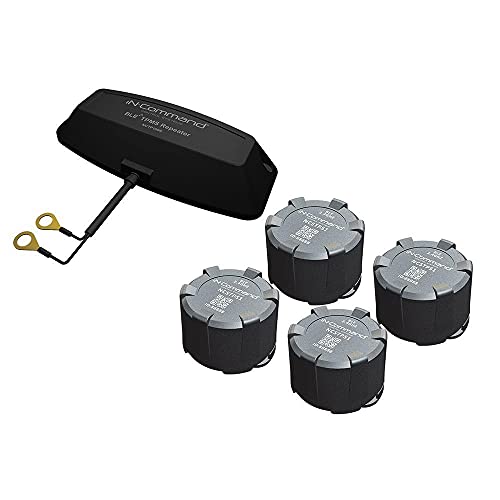 iN-Command NCTP100 Tire Pressure Monitoring System, Four Bluetooth-Enabled Tire Pressure Monitoring Sensors, Bluetooth Repeater Boosts Signal for Longer Towables, App Can Support Up to 22 Total Tires by iN-Command - Used condition - US$115.82