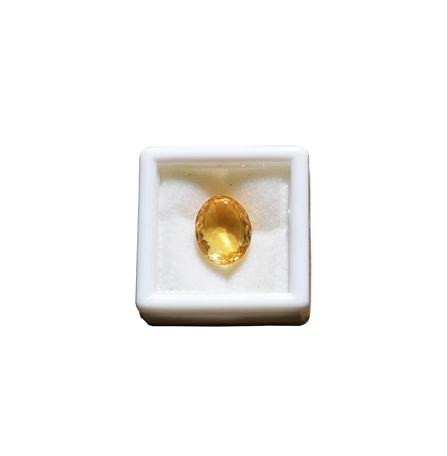 7.25 Ratti Certified Natural Sunela/Citrine/Yellow Sapphire Substitute Stone for Men & Women (Lab Tested)-image-5