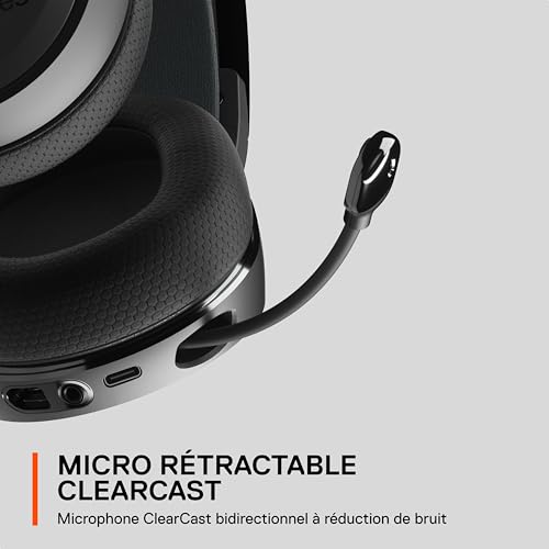 SteelSeries Arctis 7+ Micro casque circum aural 2 4 GHz sans fil USB C - vue 8