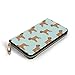 Produktbild JHGFG Griffon Standing Lite Damen RFID Blocking Zip Around Wallet Echte Leder Clutch Langer Kartenhalter Organizer Wallets Große Reisetasche