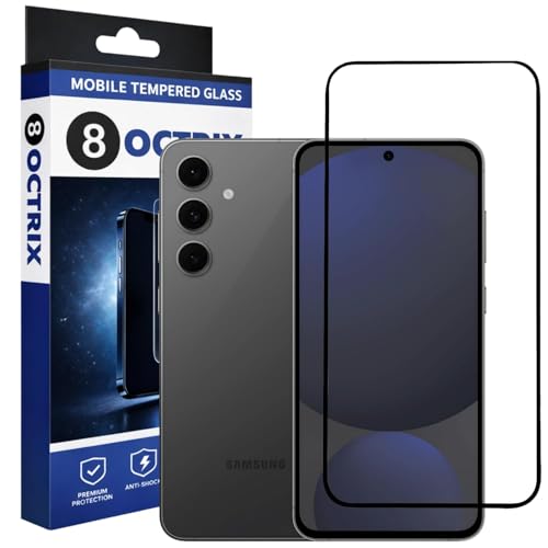 Image of Advanced Military-Grade Tempered Glass Screen Protector Compatible for Samsung Galaxy S24 FE / A36 / A56 / M56 with Edge-to-Edge Coverage - Case Friendly, Anti-Scratch & Bubble-Free Installation Kit