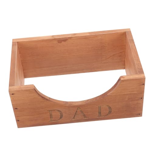 OUNONA Wooden Display Box for Hats Rustic Storage Organizer for Baseball Caps Multi Functional Wooden Hat Holder for Home Desktop Decoration Craftsmanship Friends and Family