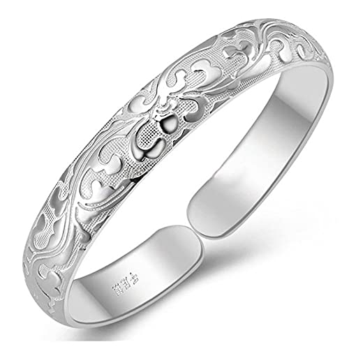 Bracelet femme argent sterling 925 vigne fleurie pour le quotidien