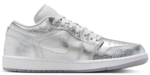 NIKE Jordan Women's Air 1 Low SE Metallic Silver/Photon Dust (FN5030 001) - 11.52