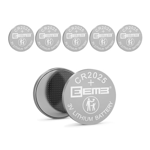 EEMB 5 Paquete CR2025 Batería 3V Batería de Litio Batería de Monedas de Botón Batería para Fob Clave, Calculadora, Contador de Monedas, Reloj, Monitor de Frecuencia Cardíaca