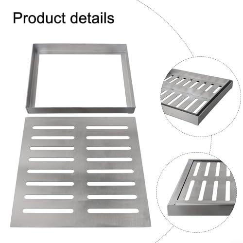Grille d'évacuation design amélioré en acier inoxydable durable - 7