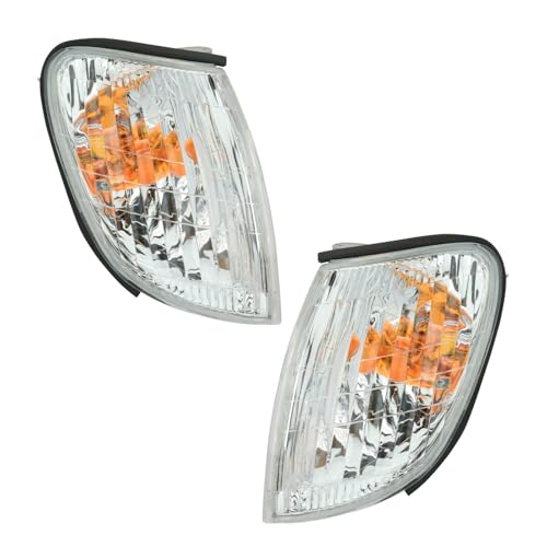 TRQ Corner Light Set Front Driver & Passenger Side Compatible with 1998-2000 Lexus LS400 LX2532101 LX2533101
