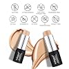 bellapierre Mineral Foundation Stick | Full Coverage Matte Finish | Cruelty Free | Non-Toxic and Paraben Free | Compact Tube - 0.35 Oz - Dark