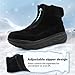 Boys Girls Kids Arch Support Diabetic Wide Walking Shoes: Comfort Casual Arch Support Orthotic Warm Kids Winter Boots, Plantar Fasciitis Pain Relief Orthotic Fashion Walking Shoes Black Little Kid 3